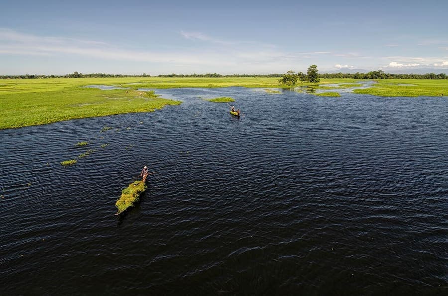 Majuli, North East India — The great river island of the Brahmaputra.