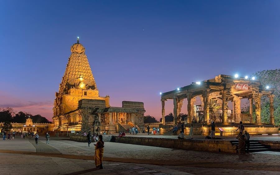 Brihadeeswarar Temple, Tamil Nadu — Chola granite, a thousand years standing.