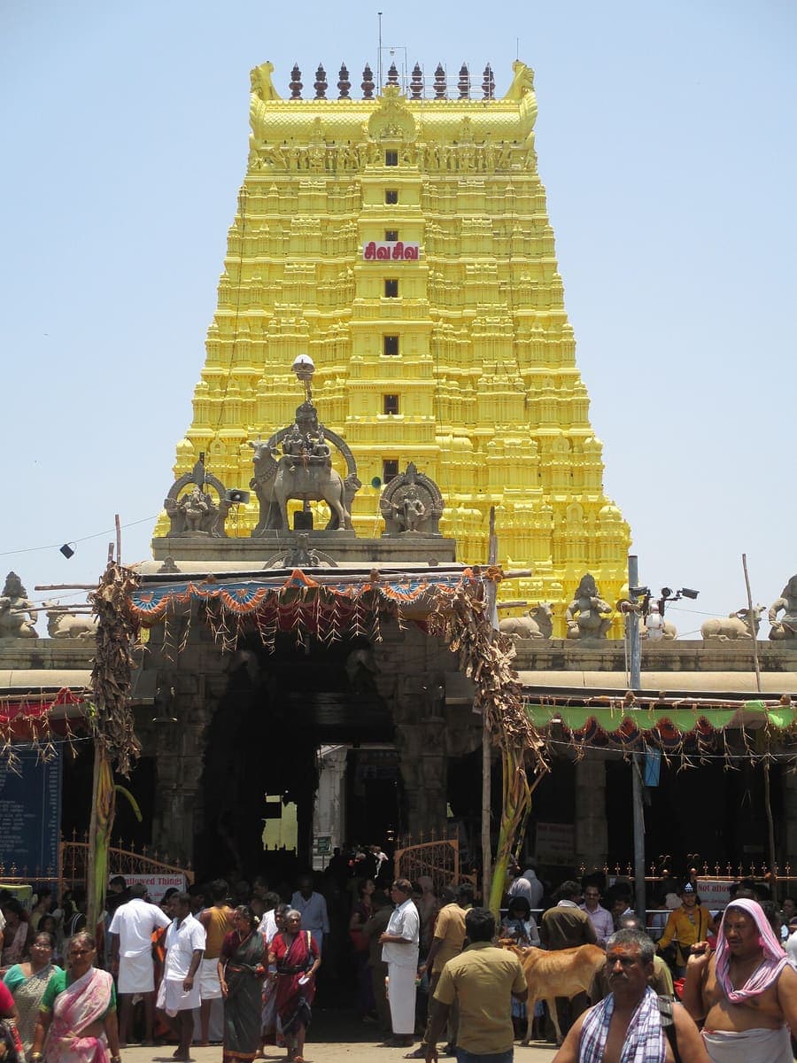 Rameswaram, Tamil Nadu — The longest temple corridor in India.