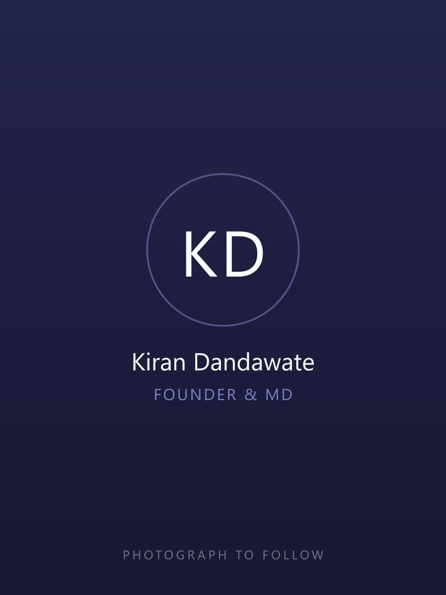 Kiran Dandawate, Founder & Managing Director — photograph to follow