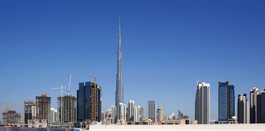 Burj Khalifa, Dubai — The tallest building in the world, at 828m.