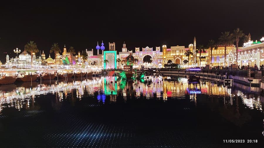 Global Village, Dubai — Ninety countries in one winter evening.