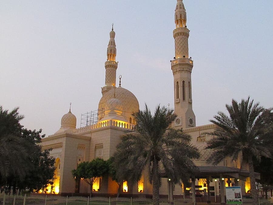 Jumeirah Mosque, Dubai — Fatimid stone, open to visitors.