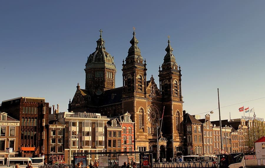 Amsterdam, Europe — Canals, bicycles and gabled houses.