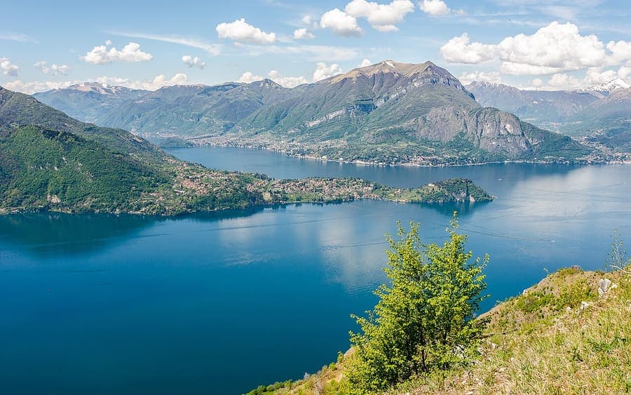 Lake Como, Europe — Villas and steep green shores.