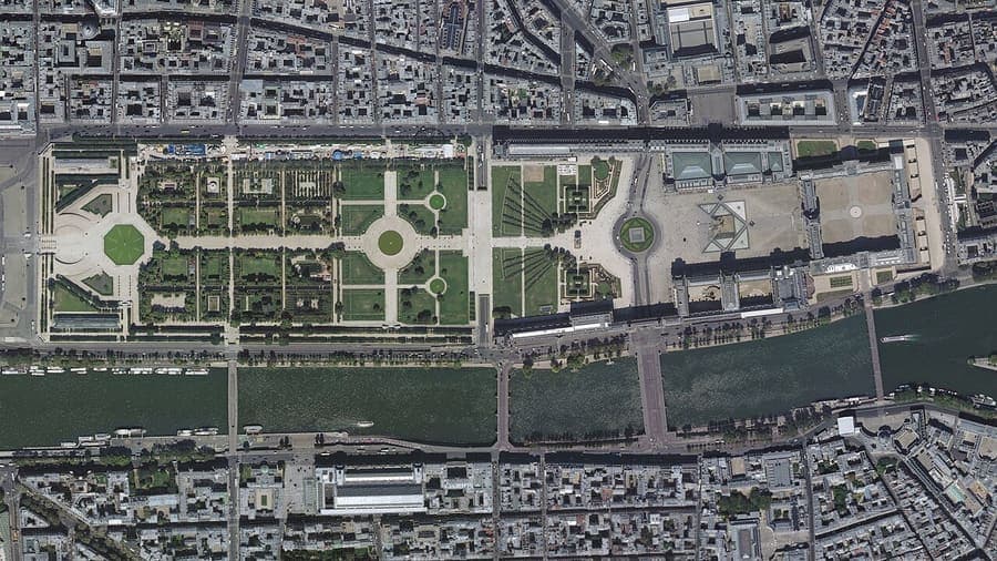 Louvre, Europe — The pyramid, and everything behind it.