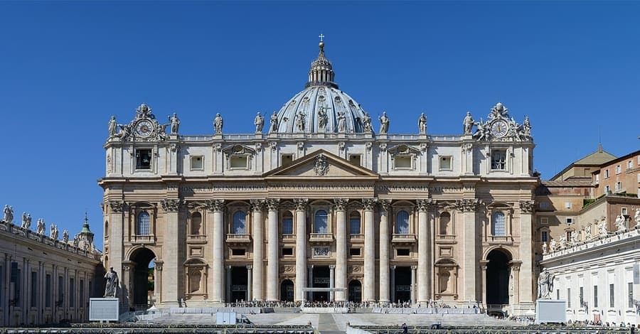 Vatican City, Europe — St Peter's, and Michelangelo's ceiling.