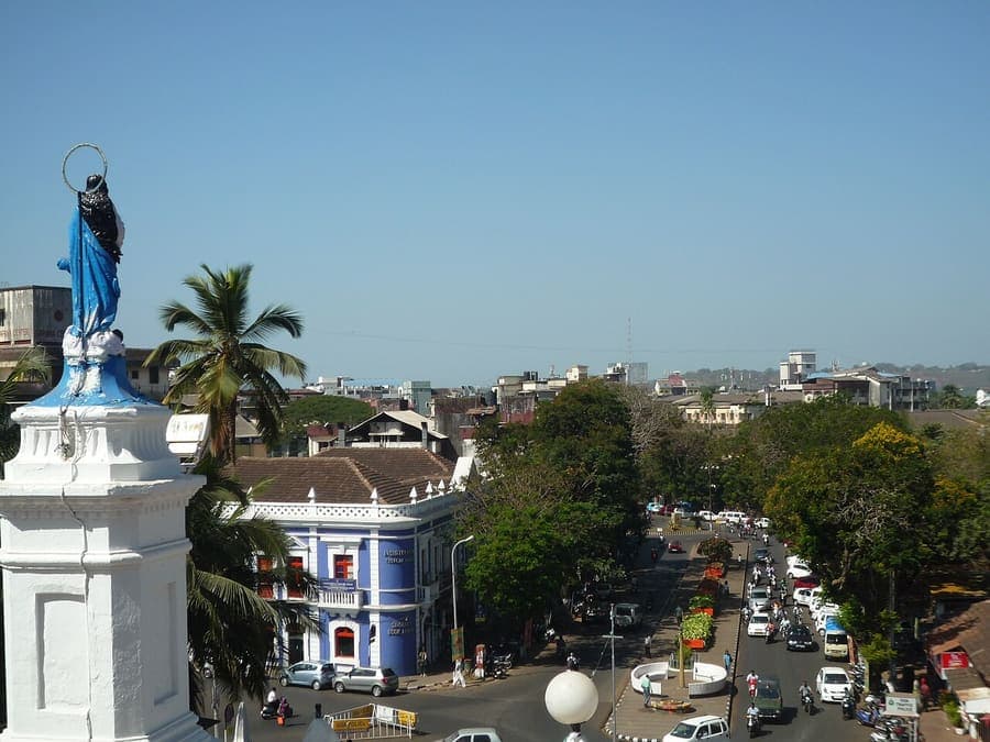 Panaji, Goa — Latin quarter lanes and river-front cafés.