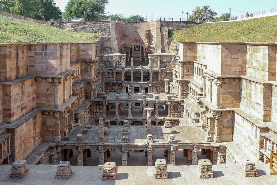 Rani ki Vav, Gujarat — A stepwell carved like an inverted temple.