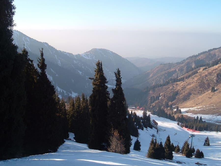 Shymbulak, Kazakhstan — Ski slopes half an hour from the city.
