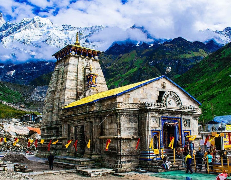 Kedarnath Temple, Kedarnath — The shrine itself, at 3,583 metres.