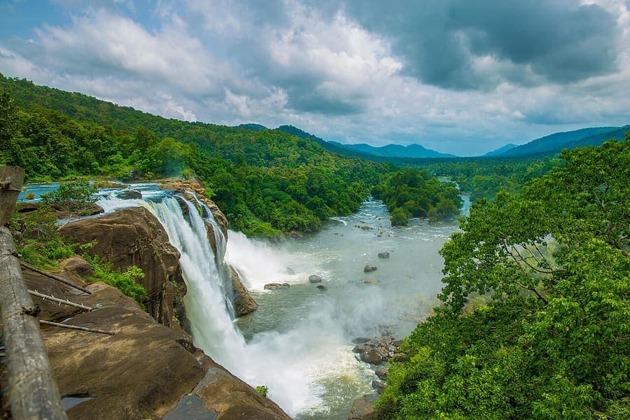 Athirappilly Falls, Kerala — Kerala's Niagara, 80 feet of it.