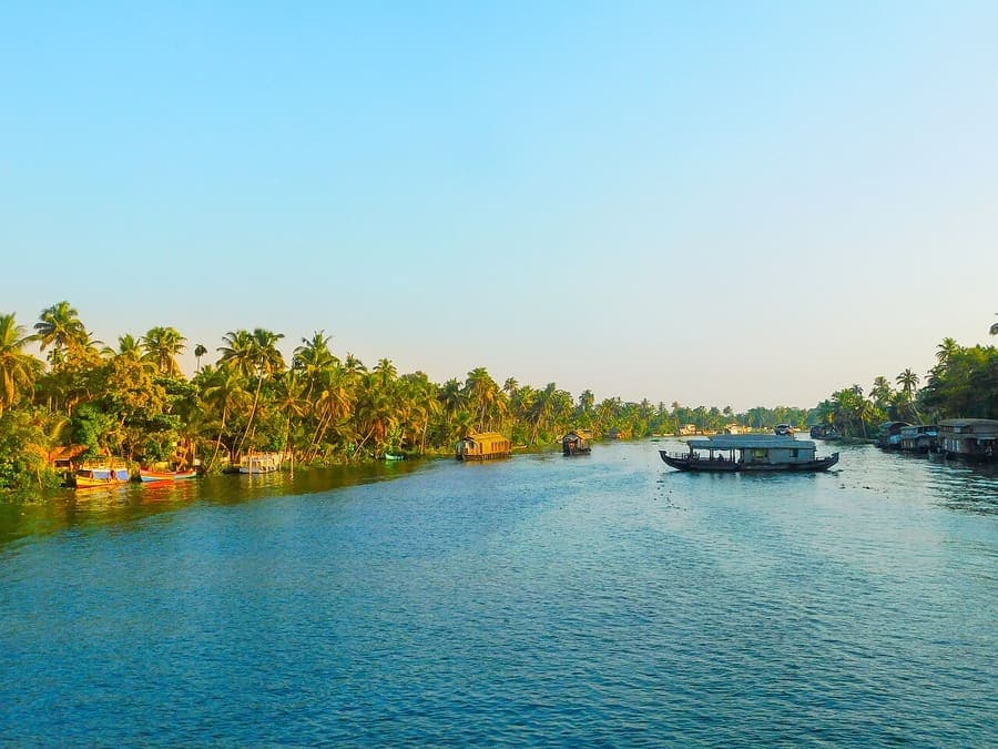 Kumarakom, Kerala — Bird sanctuary on the Vembanad lake.