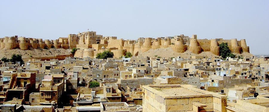 Jaisalmer Fort, Rajasthan — A living fort of golden sandstone.