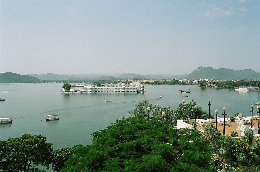 Lake Pichola, Rajasthan — The lake palace floating in the middle.
