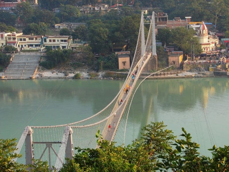 Ram Jhula, Rishikesh — The crossing to Swarg Ashram.