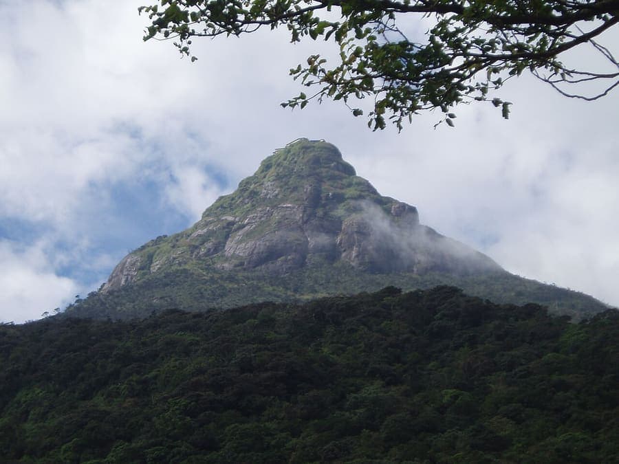 Adam's Peak, Sri Lanka — The sacred footprint, climbed by night.