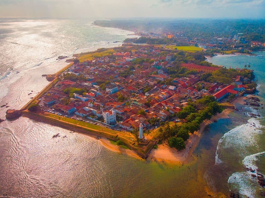Galle Fort, Sri Lanka — Dutch ramparts against the Indian Ocean.