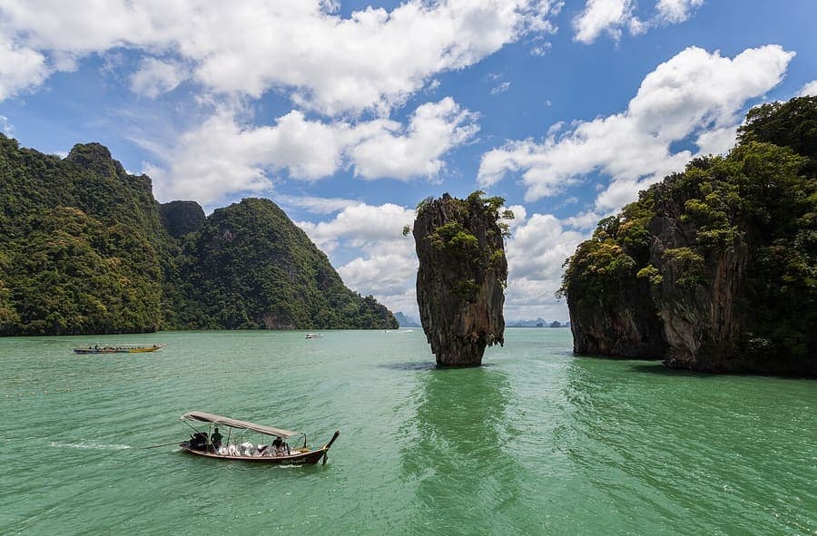 James Bond Island, Thailand — The limestone needle in Phang Nga Bay.