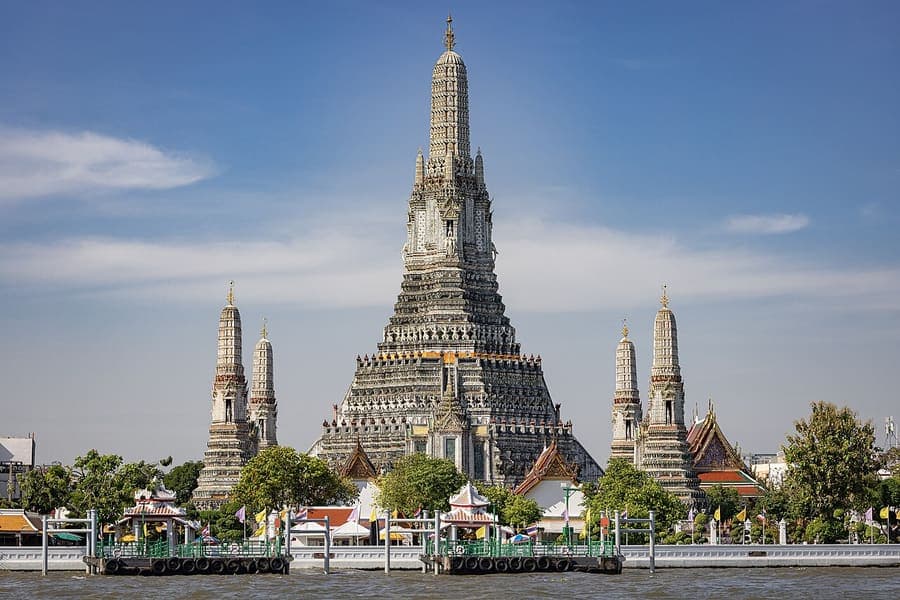 Wat Arun, Thailand — The temple of dawn on the Chao Phraya.