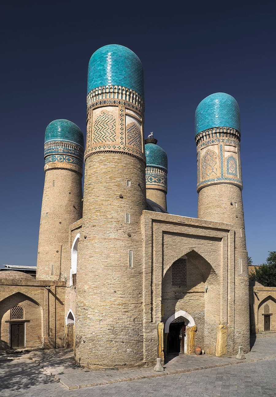 Chor Minor, Uzbekistan — Four little towers, each one different.