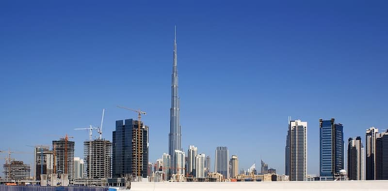 Burj Khalifa, Dubai — The tallest building in the world, at 828m.