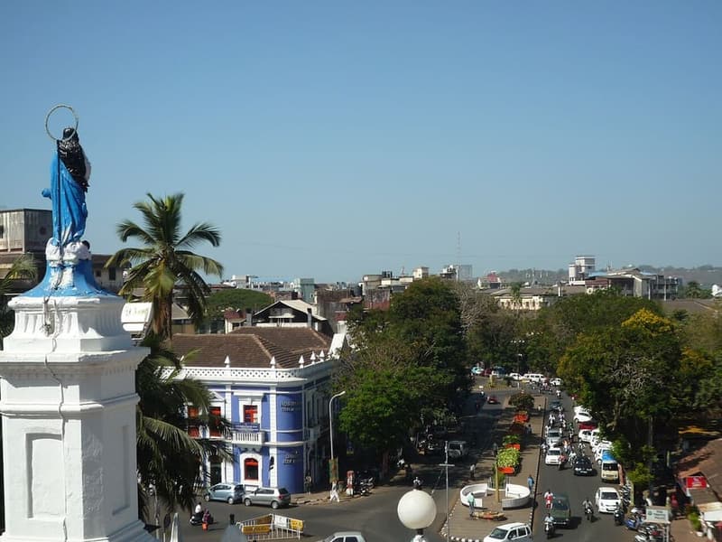 Panaji, Goa — Latin quarter lanes and river-front cafés.