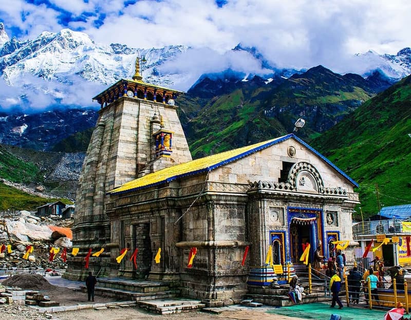 Kedarnath Temple, Kedarnath — The shrine itself, at 3,583 metres.