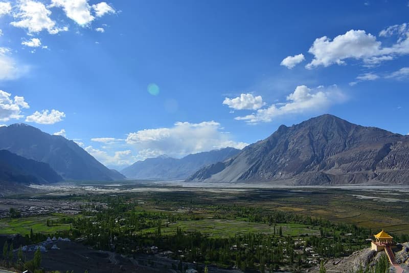 Nubra Valley, Leh Ladakh — Cold desert dunes and double-humped camels.