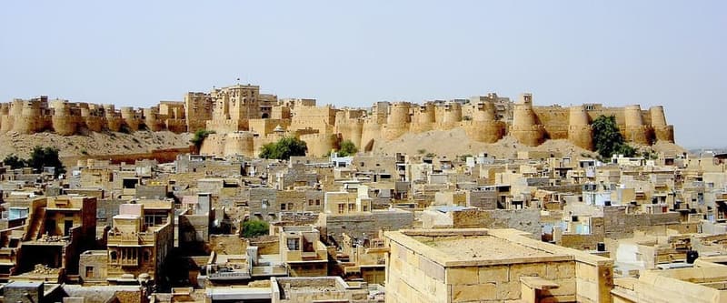 Jaisalmer Fort, Rajasthan — A living fort of golden sandstone.
