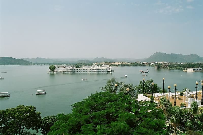 Lake Pichola, Rajasthan — The lake palace floating in the middle.