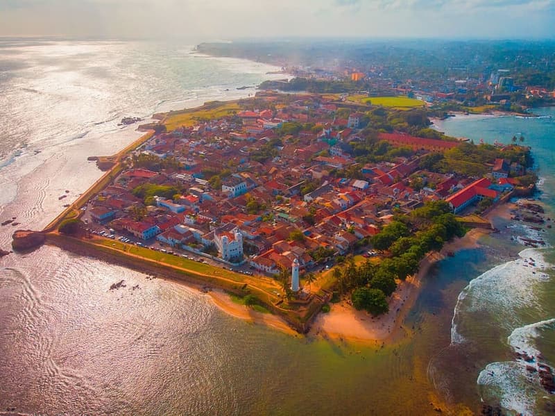 Galle Fort, Sri Lanka — Dutch ramparts against the Indian Ocean.